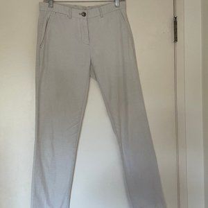 Khaki's by Gap. Broken in Straight. Size 0. Textured with thin pinstripes. Cool.